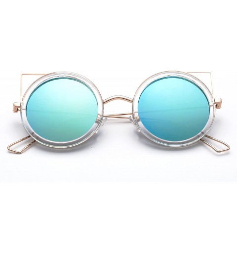 Oversized Karina" - New Cateye Design Fashion Sunglasses Translucent Unique Oversized Sunglasses for Women - C017YE3CDZ5 $12.62