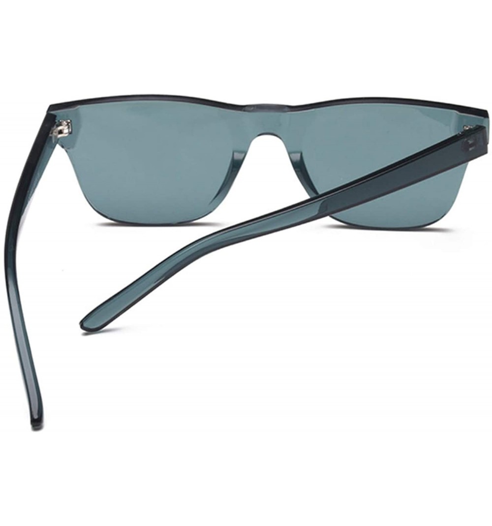 Clear Square Rimless Sunglasses Women Transparent Color Sun Glasses ...