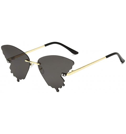 Butterfly Summer New Fashion Butterfly Sunglasses Gradient Butterfly Shape Frame UV400 Sunglasses - B - CR1908UKG0E $16.74