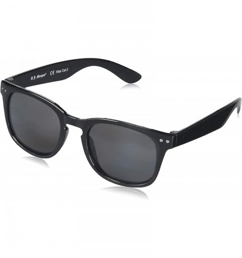 Rectangular Amicable Rectangular Sunglasses - Black - CL18WE5SI20 $13.03