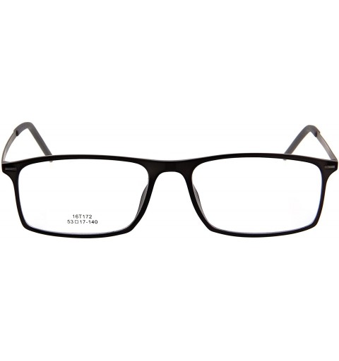 Rectangular Vintage Clear Lens Glasses With Fashion Polarized Sunglasses Clip L8172 - Gun Frame - CV12O1WRP7Z $17.78