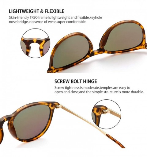 Square Sunglasses for Women Men Polarized uv Protection Fashion Vintage Round Classic Retro Aviator Mirrored Sun glasses - CR...