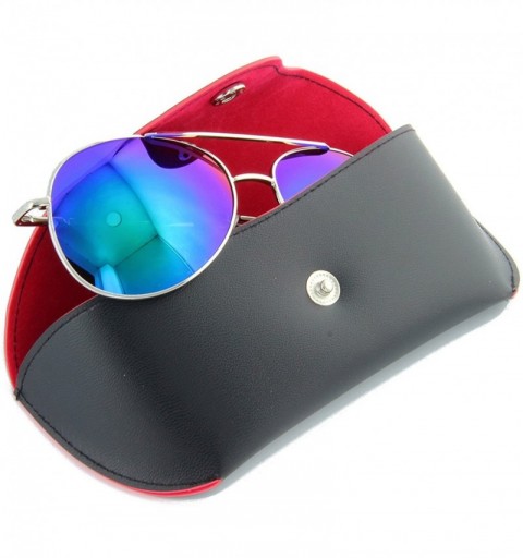 Sport Classic Tear Drop Aviator Sunglasses Flash Mirror Lens - Silver - CO12HHSL1TN $18.55