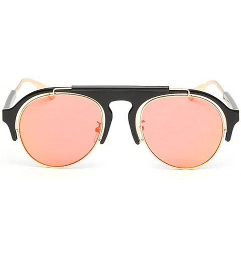 Oversized Fashion Style Womens Sunglasses Frame Visual Lens UV400 Protection - Black/Yellow - CI128ECGCX1 $18.33