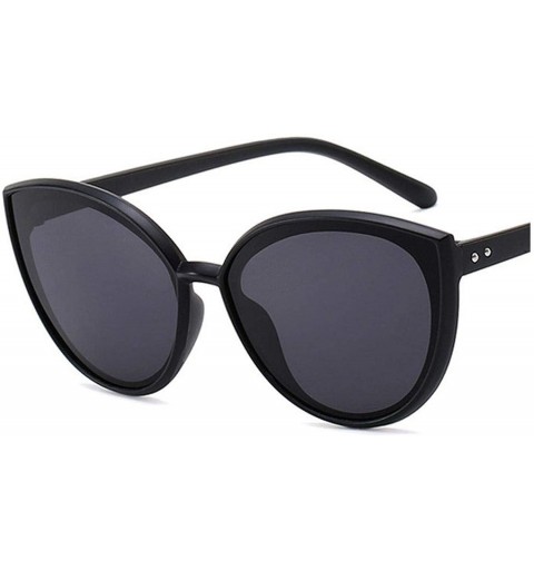 Goggle Luxury Ers Cat Eye Sunglasses Vintage Retro Female Sun Glasses Women UV400 Eyewear - C2matteblack - CD199C8QD5X $20.91