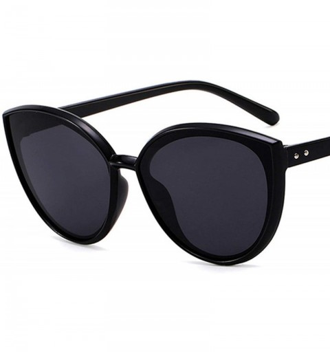 Goggle Luxury Ers Cat Eye Sunglasses Vintage Retro Female Sun Glasses Women UV400 Eyewear - C2matteblack - CD199C8QD5X $20.91