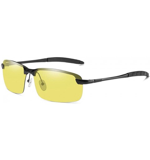 Rimless Photochromic Polarized Sunglasses Men Women Sports Fishing Driver Metal Sunglasses - C5 - CR18QQQLXL8 $21.69