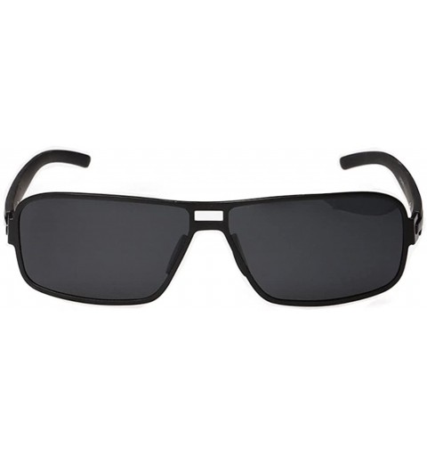 Aviator Mens Make up Sunglasses Metal Frame Simple Style In Sunmmer - Black/Black - C011Z94F7KH $15.61