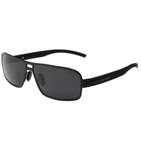 Aviator Mens Make up Sunglasses Metal Frame Simple Style In Sunmmer - Black/Black - C011Z94F7KH $15.61