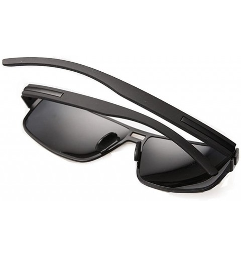 Aviator Mens Make up Sunglasses Metal Frame Simple Style In Sunmmer - Black/Black - C011Z94F7KH $15.61