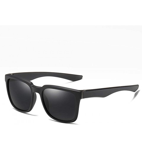 Square Men Square Sunglasses Driving Tr90 Polarized Sun Glasses for Men TAC1.1 Gift Items Male - Matte Black - CW18A78XU2R $2...