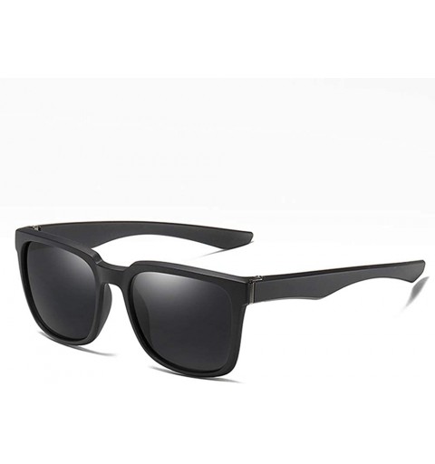 Square Men Square Sunglasses Driving Tr90 Polarized Sun Glasses for Men TAC1.1 Gift Items Male - Matte Black - CW18A78XU2R $1...