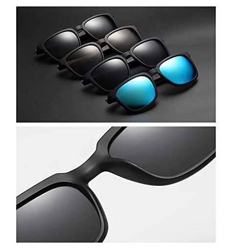 Square Men Square Sunglasses Driving Tr90 Polarized Sun Glasses for Men TAC1.1 Gift Items Male - Matte Black - CW18A78XU2R $1...