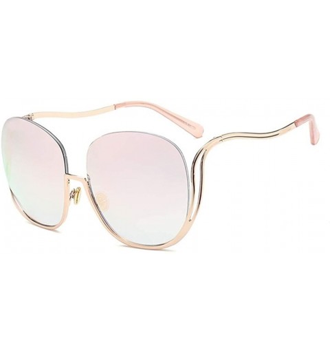 Rimless Oval Rimless Sunglasses Women Fashion Retro Sun Glasses Female Metal Frame Gradient Oculos UV400 - CW198O58NUI $25.17