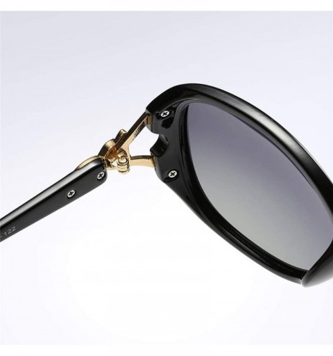 Rimless Women Cat Eye Sunglasses-Polarized Shade Glasses-Vintage Fox Decor Metal Frame - E - CU1905YLYZX $40.34