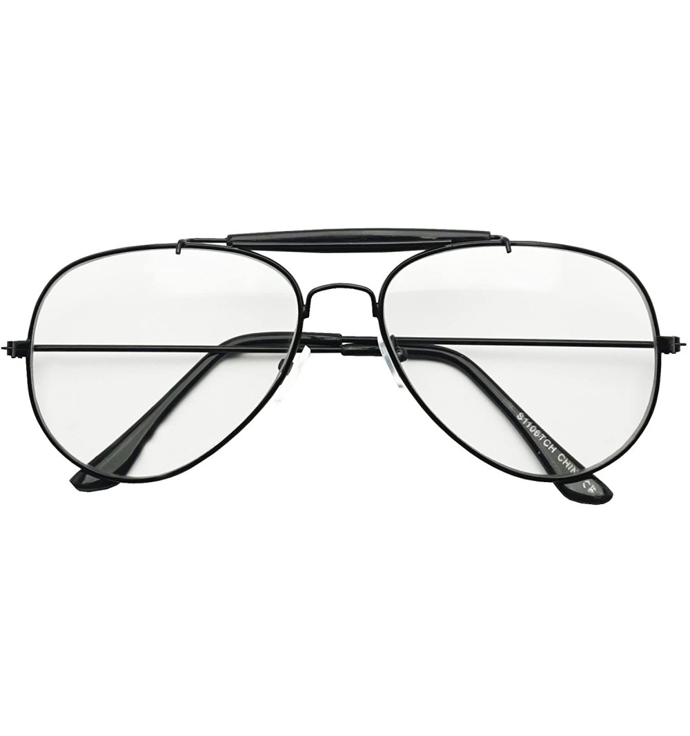 Sport Photochromic Adaptive Clear Lens Aviator Glasses W/Sun Sensor Transition Light Tinted Sunglassses - Black - CE12O0ZLFKV...