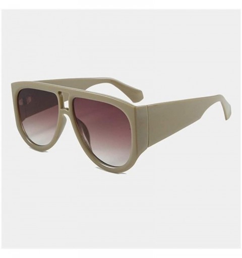 Oversized Oversized Sunglasses for Men and Women UV400 - C5 Green Brown - C719804N57W $13.91