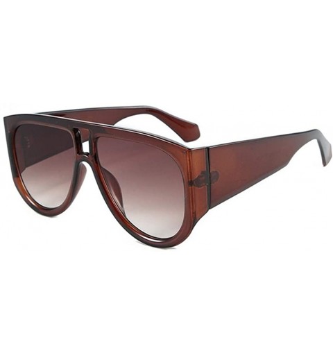 Oversized Oversized Sunglasses for Men and Women UV400 - C5 Green Brown - C719804N57W $13.91