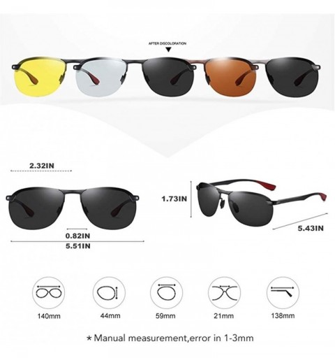 Goggle Polarized Oval Sunglasses Men Vintage Driving Trending Style Sun Glasses Male Goggle UV400 - CQ198O3NSH2 $15.08