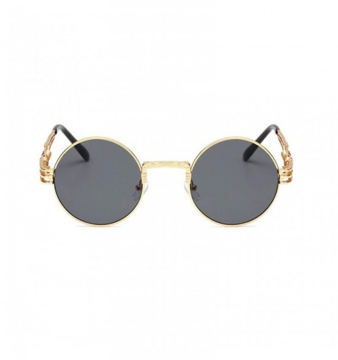 Round Retro Spring Legs Round Frame Fashion Glasses Steampunk Trendy Men Women SunglassesPerfect for Girls Gift - C818YEZO8R4...