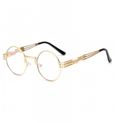 Round Retro Spring Legs Round Frame Fashion Glasses Steampunk Trendy Men Women SunglassesPerfect for Girls Gift - C818YEZO8R4...