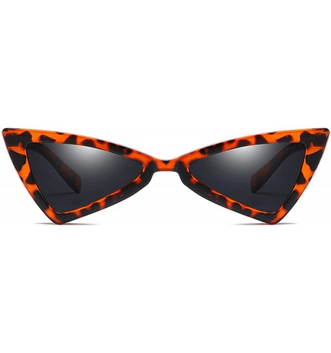 Sport Retro Triangle Sunglasses for women PC AC UV400 Sunglasses - Leopard - C018SZUEORE $11.53