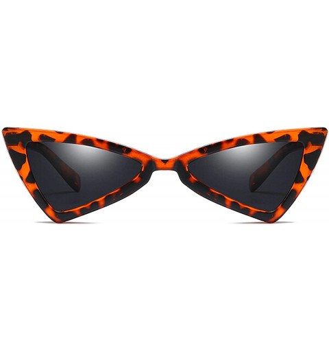 Sport Retro Triangle Sunglasses for women PC AC UV400 Sunglasses - Leopard - C018SZUEORE $11.53