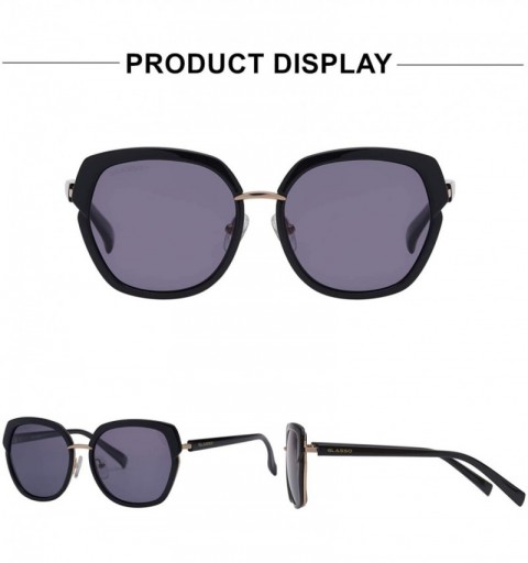 Oversized Vintage Oversized Polarized Sunglasses for Women Fashion Retro Style UV400 Protection - C618W7Y7M80 $13.06