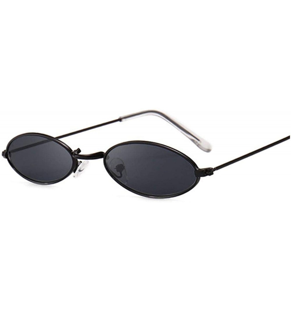 Fashion Women Sunglasses Famous Oval Sun Glasses Female Metal Round ...