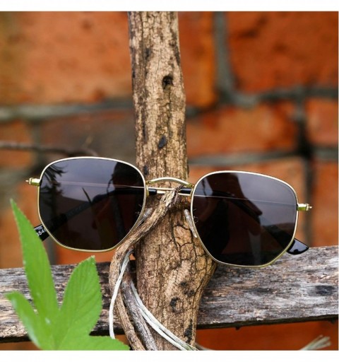 Round Classic Polarized Sunglasses Men Shades Women N Retro Sun Glasses StainlSteel Frames PA1279 - C2 Gun Black - CE197Y6ACO...