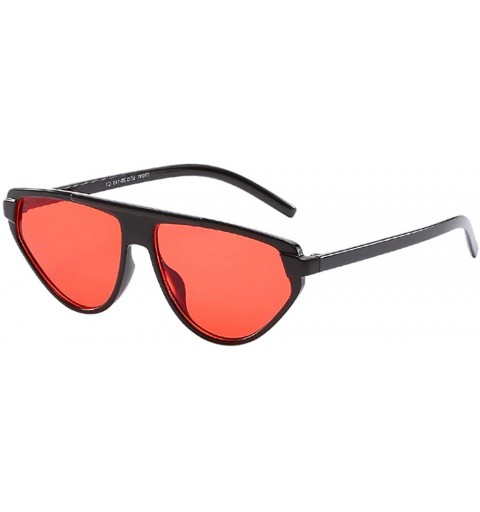 Shield Vintage Oversized Sunglasses Radiation Protection - Hot Pink - C3196IDA702 $7.23