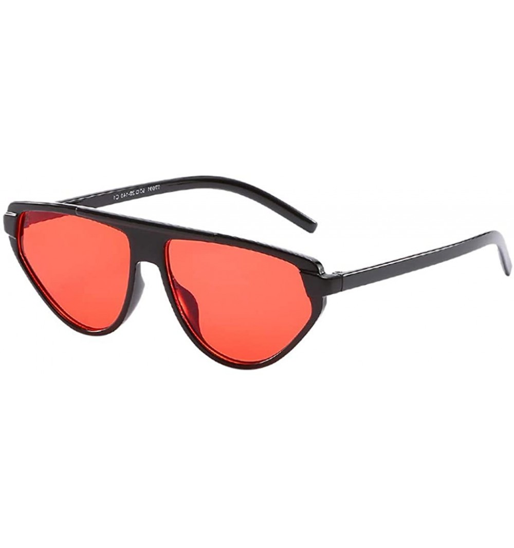 Shield Vintage Oversized Sunglasses Radiation Protection - Hot Pink - C3196IDA702 $7.23
