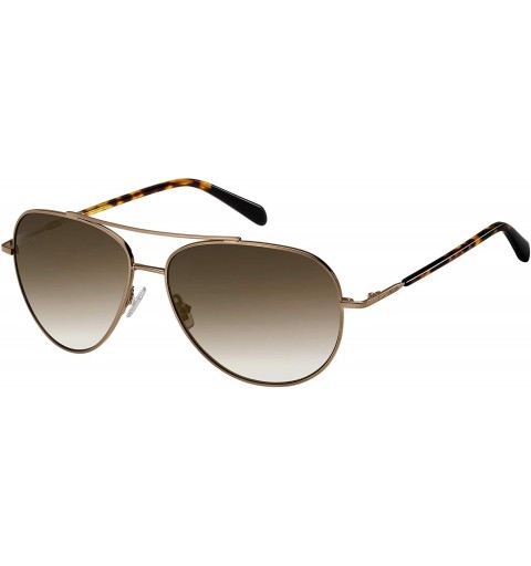 Aviator Ladies Aviator Sunglasses FOS3089 - Light Gold - CZ18UK034R3 $109.82