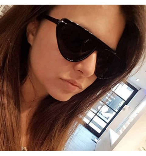 Shield Vintage Oversized Sunglasses Radiation Protection - Hot Pink - C3196IDA702 $7.23