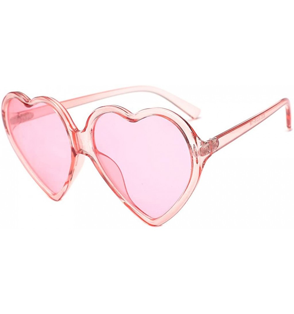 Cat Eye Heart Shaped Sunglasses Vintage Cat Eye Retro Glasses Party Favor Supplies Accessories - Pink - C7190OOIKDA $9.55
