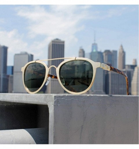 Aviator New York Jackson Sunglasses - Gold - CF196QNMR3O $24.71