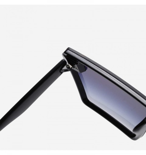 Wrap Polarized Sunglasses Women Retro Square Goggle Classic Alloy Frame Modern Driving Glasses Cool Mirror Eyewear - F - CI19...