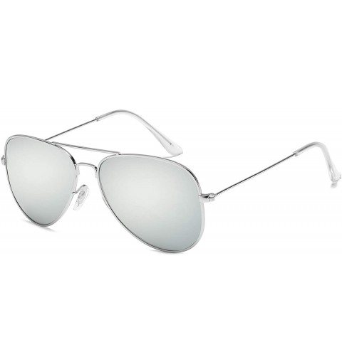Round Polarized Aviator Sunglasses for Men and Women Metal Classic Mens Sunglasses Driving Sun Glasses - CS18G976DRK $8.81