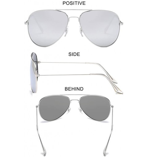 Round Polarized Aviator Sunglasses for Men and Women Metal Classic Mens Sunglasses Driving Sun Glasses - CS18G976DRK $8.81
