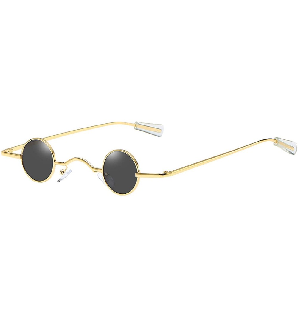 Goggle Unisex Vintage Round Flame Sunglasses Retro Small Circle Sunglasses Hippie Novelty Sunglasses Clout Goggle Shades - CA...