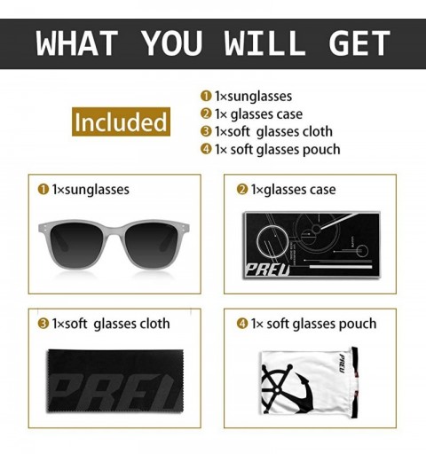 Sport Polarized Sunglasses for Women- Square Polarized Sunglasses Unisex Fashion Glasses UV400 Protection - CO18SGLL30L $19.74