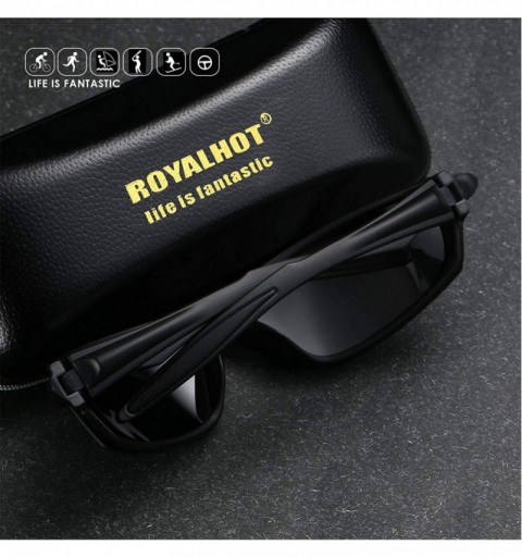 Sport Mens Sport Sunglasses Polarized TR90 Frame Eyewear for Driving Fishing Golf Baseball UV400 Protection - CK193HQU5QT $32.42