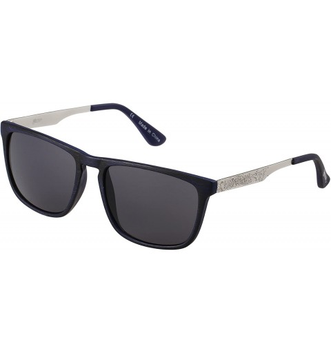 Square Devon Polarized Square Sunglasses - Matte Navy Wood - CF188KC7H9N $30.72