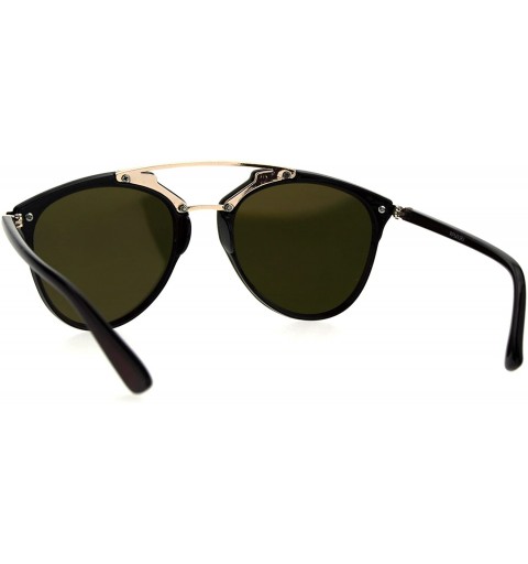 Rimless Womens Color Mirror Flat Panel Horned Hipster Rimless Sunglasses - Peach - CM185UAI8ZH $8.85