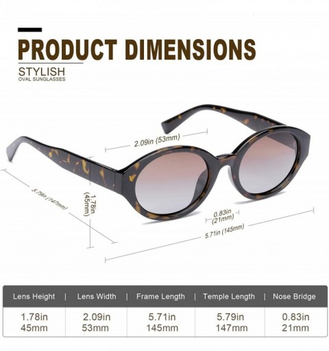 Sport Women's Oval Sunglasses Ploarized - Bold Retro Mod Thick Frame Eyewear for Outdoor Activities - C418QO440Y4 $29.70
