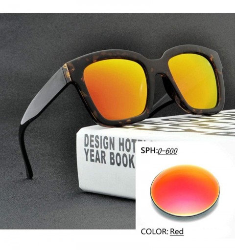 Square New fashion TR90 ultra light myopia polarized 0 to -600 reduced optical grade beam unisex retro driving glasses - C918...
