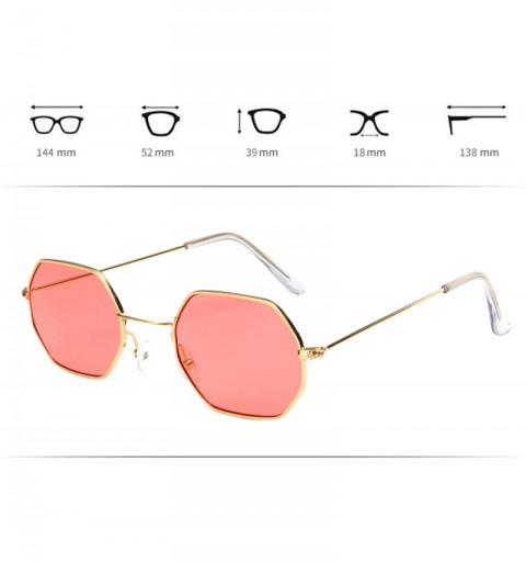 Rimless Womens Mirrored Cat Eye Sunglasses Flat Lenses Metal Frame UV400 - Red - CS18SR75R3Q $8.25