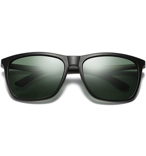Rectangular Premium Military Oversized Square Aviator Polarized Sunglasses Rectangular Sun Glasses For Men/Women - Green - C2...