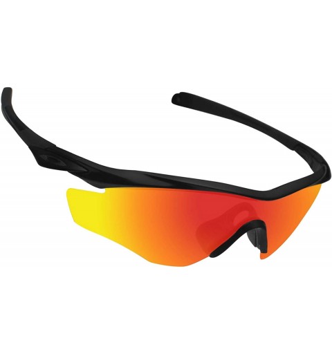 Sport 100% Precise-Fit Replacement Sunglass Lenses M2 Frame OO9212 - Polarized Fire Red Mirror - CG18D9AWDLG $18.92