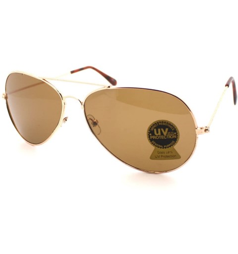 Square Large Rimless Aviator Sunglasses Mirror Lens Runway Fashion Mens Womens Eyewear - Gold - C2182EWUR6L $17.27
